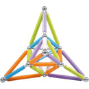 44 Piece Neon Maxi Supermag Magnetic Building Set