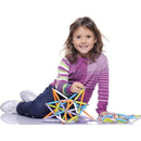 44 Piece Neon Maxi Supermag Magnetic Building Set