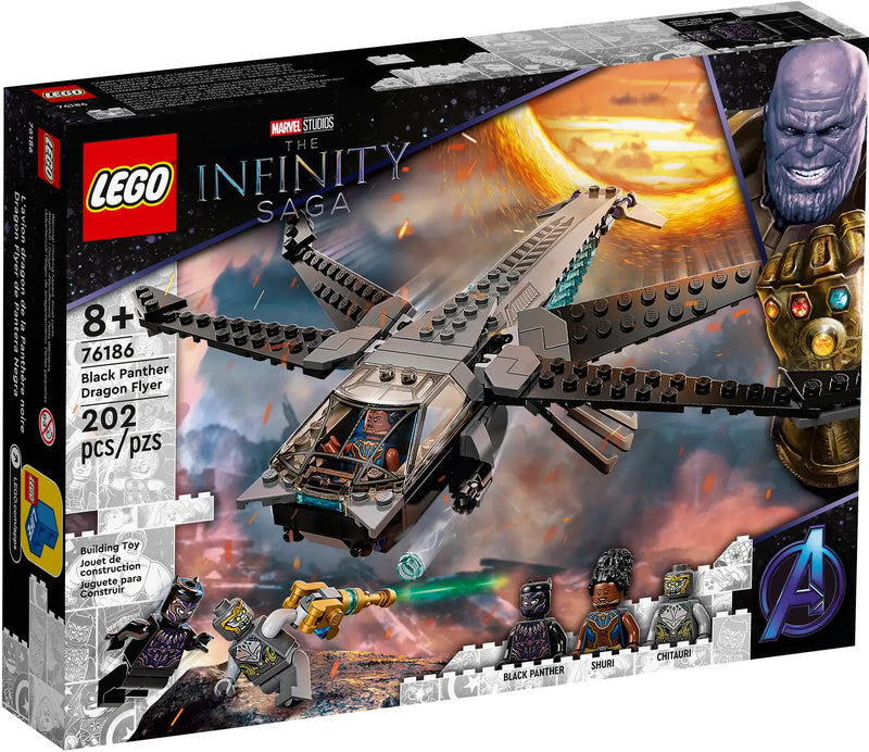 LEGO Marvel Black Panther Dragon Flyer (Limited Edition - NEW - 2021) - 76186