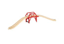 Curved bridge with two elevated ascending tracks by Brio