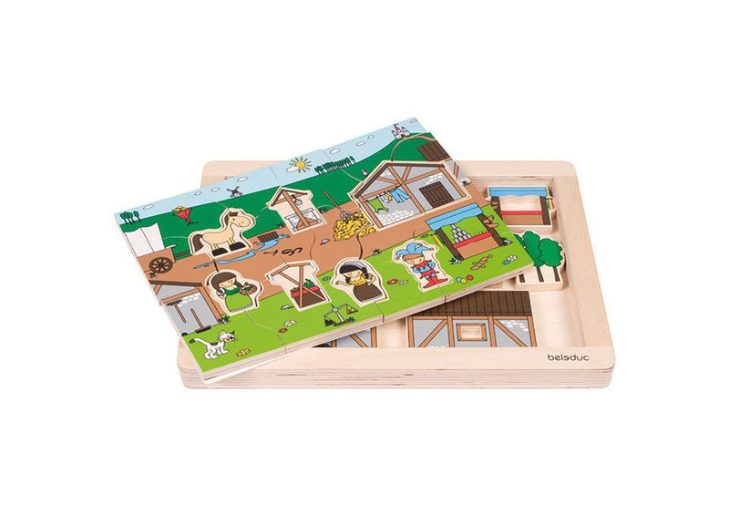 33 Piece Marketplace Role Play Puzzle by Beleduc