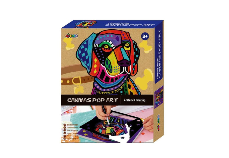 Dog Canvas Stencil Pop Art Printng Kit