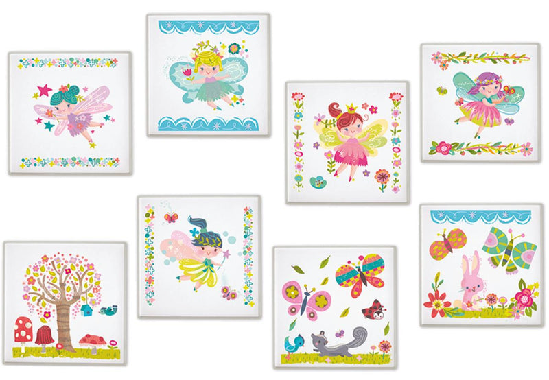 Fairy Magic Transfer Magnetic Porcelain Tiles