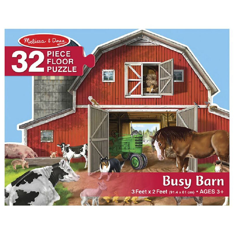 32 Piece Busy Barn Shaped Floor Puzzle by Mellissa & Doug