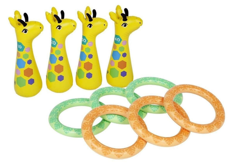 Giraffe Inflatable Ring Toss Game Set