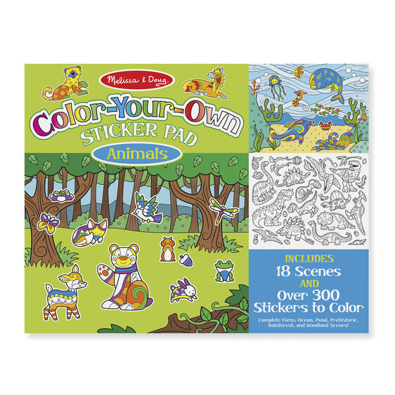 Animals Color Your Own Sticker Pad by Mellissa & Doug