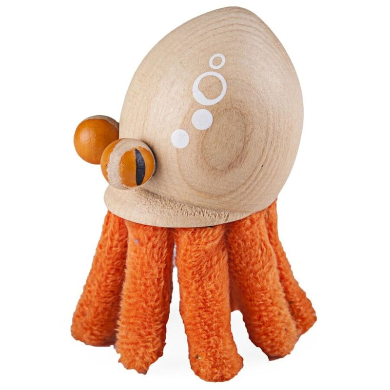 Wooden Octopus Figurine