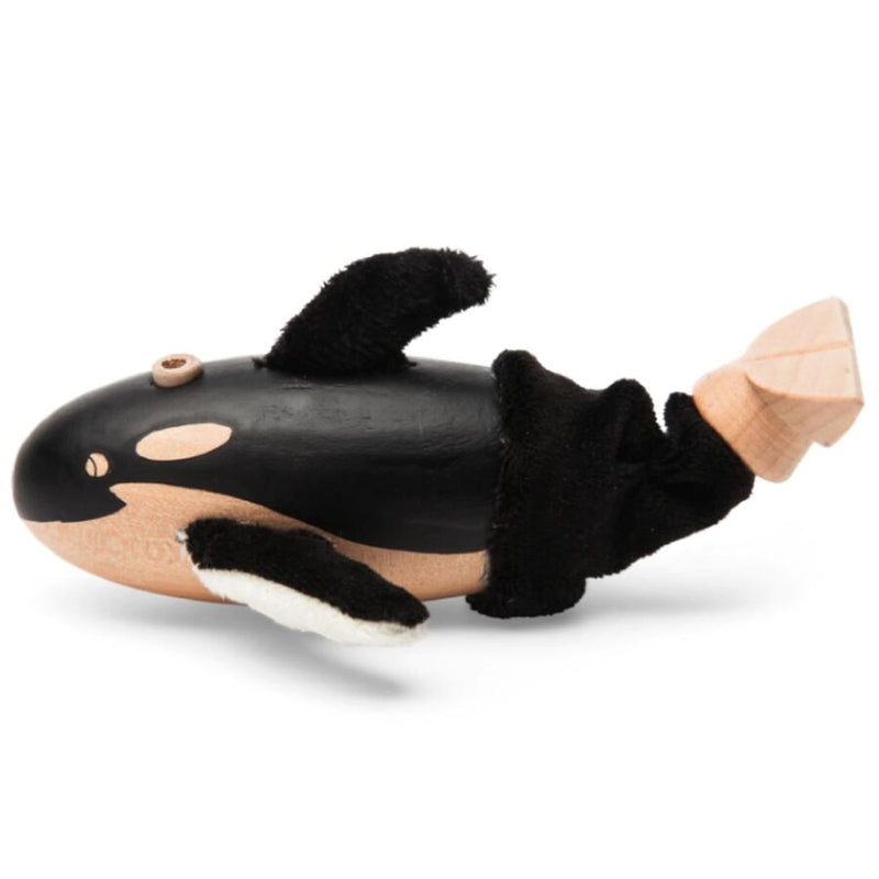 Wooden Orca Whale Figurine