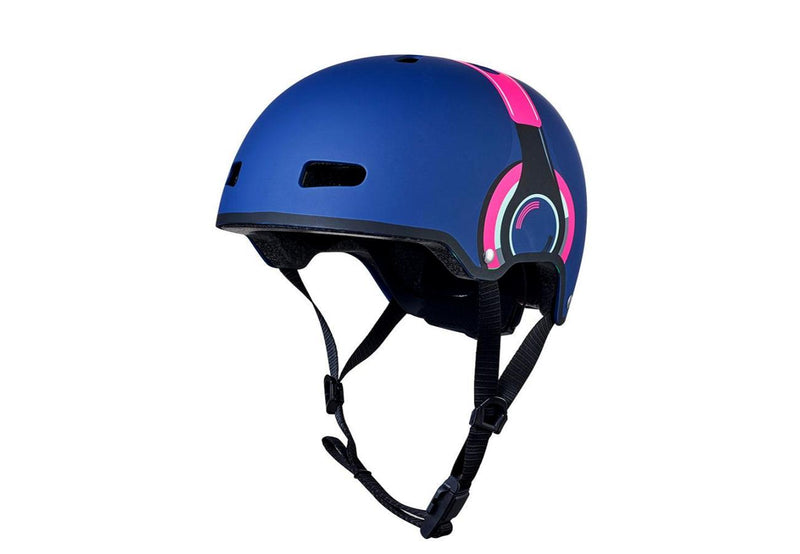 Pink Headphones Small Kids Helmet with LED Light