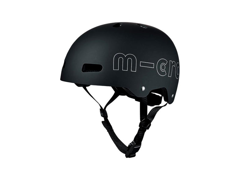 Black Medium Adults Helmet with LED Light