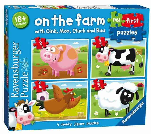 2, 3, 4 & 5 Piece On the Farm My First Puzzle Set