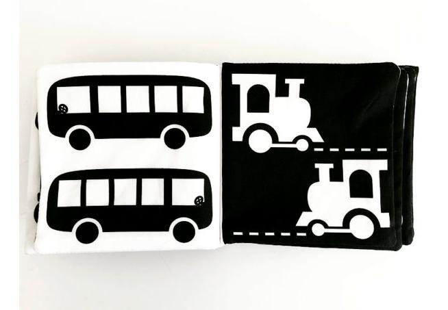 My Vehicles Black & White Luxe Soft Book