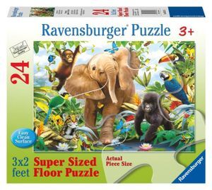 24 Piece Jungle Juniors Super Sized Floor Puzzle by Ravensburger