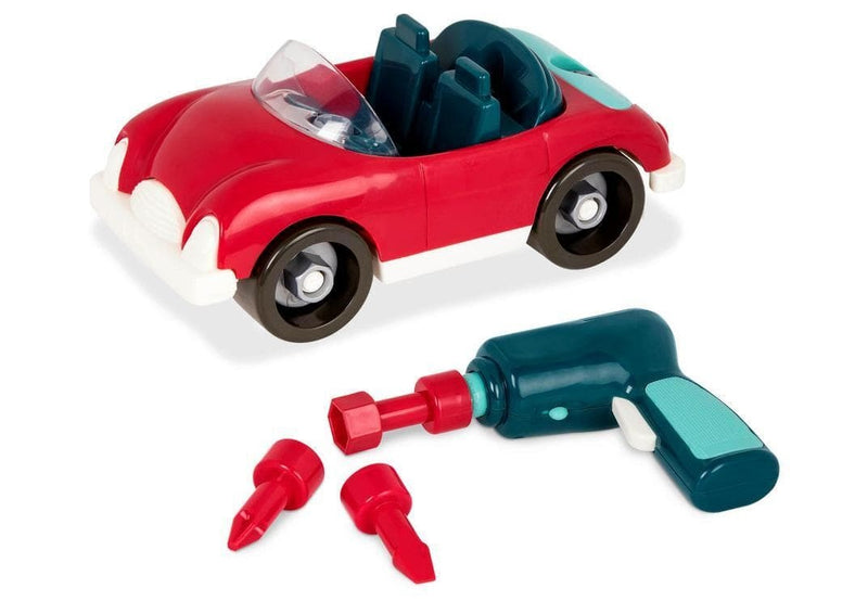 Red Take-Apart Roadster Car