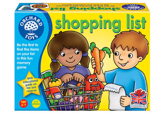 Shopping List Memory Game by Orchard Toys
