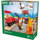 18 Piece Firefighter Train Playset