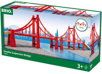 5 Piece Double Suspension Bridge Train Track Set