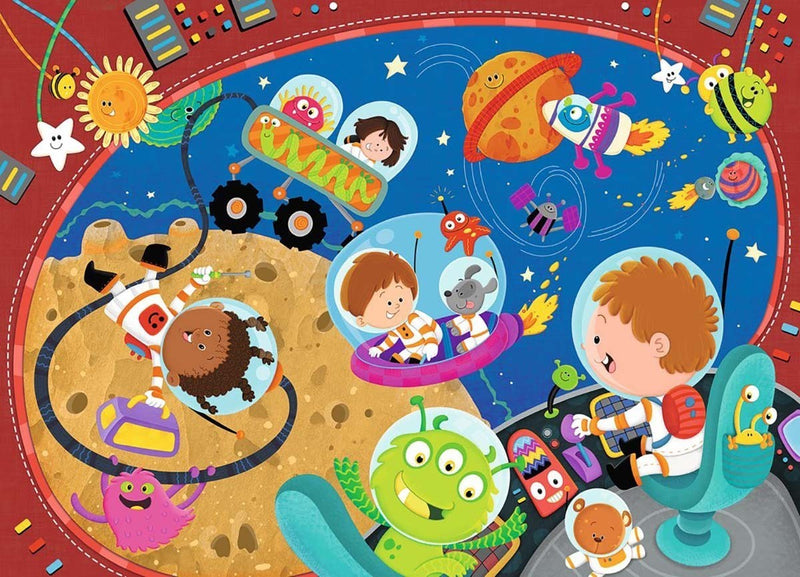 60 Piece Recess in Space Jigsaw Puzzle