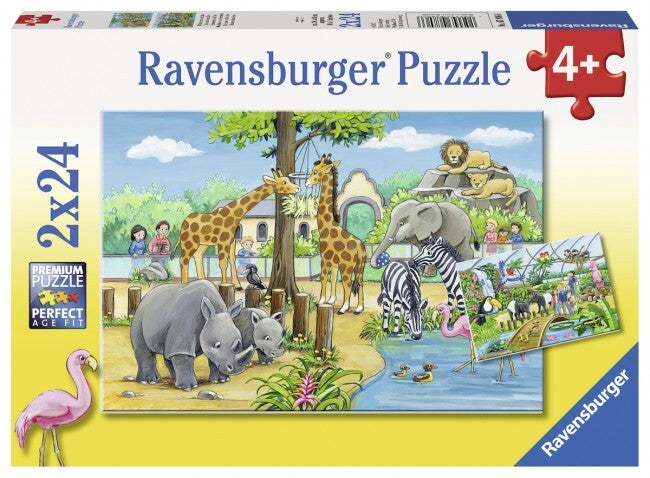 2x24 Piece Welcome to the Zoo Jigsaw Puzzle