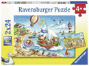 2x24 Piece Seaside Holiday Jigsaw Puzzle
