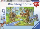2x24 Piece Cute Forest Animals Jigsaw Puzzle