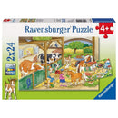 2x24 Piece Merry Country Life Jigsaw Puzzle
