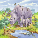 3x49 Piece Wild Animals Jigsaw Puzzle