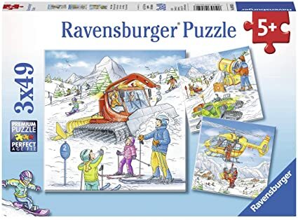 3x49 Piece Let's Go Skiing! Jigsaw Puzzle