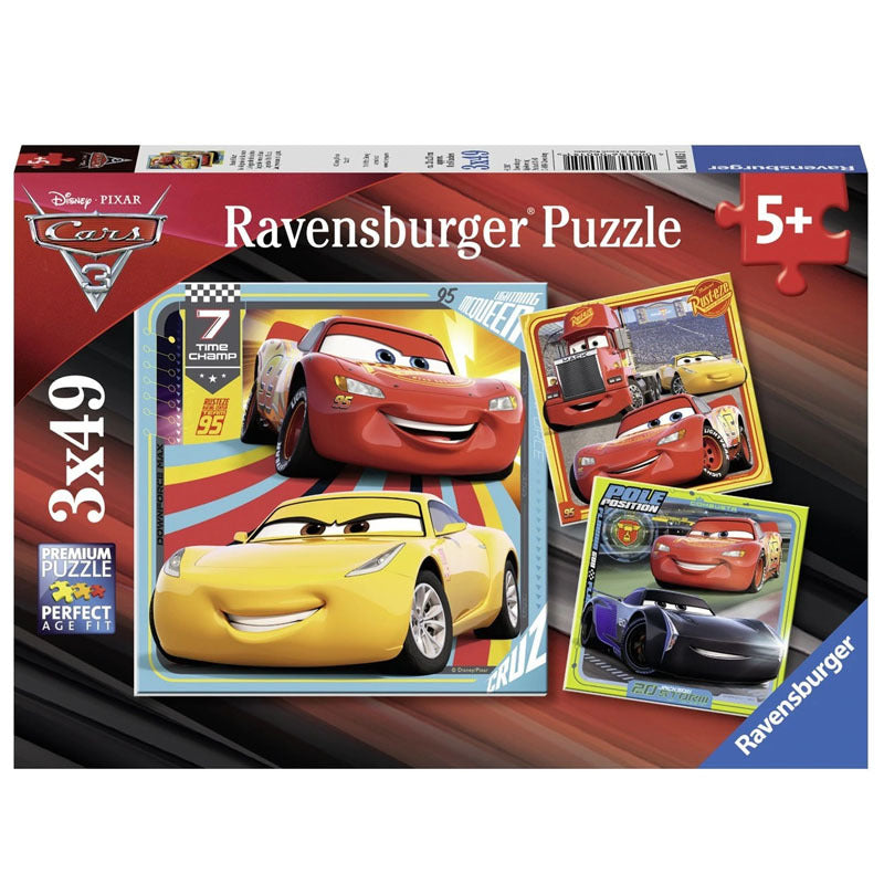3x49 Piece Disney Cars 3 Collection Jigsaw Puzzle