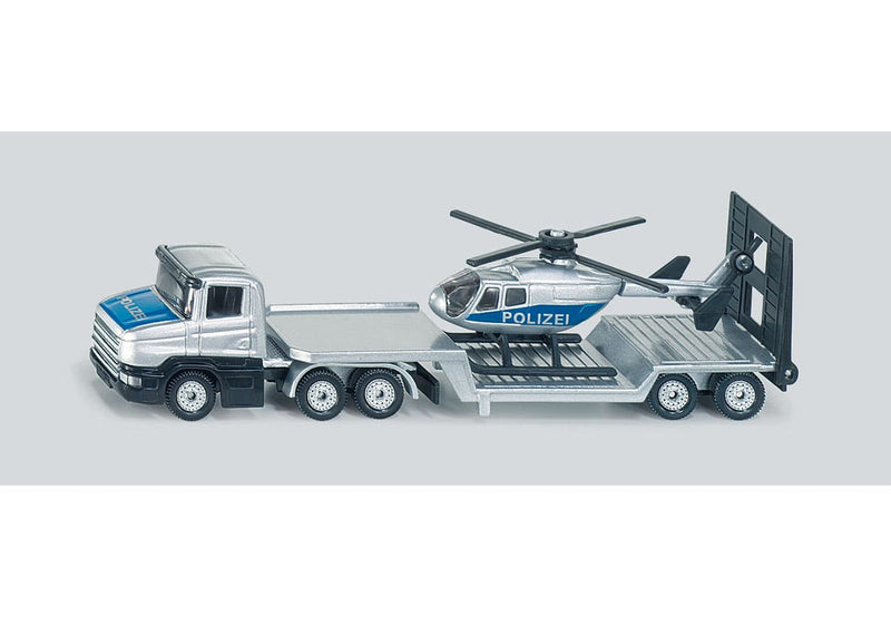Low Loader Truck with Helicopter by Siku