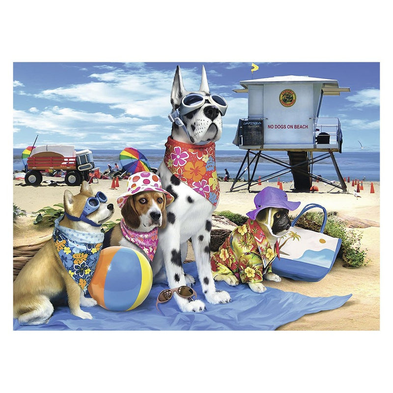 100 Piece No Dogs on the Beach Jigsaw Puzzle