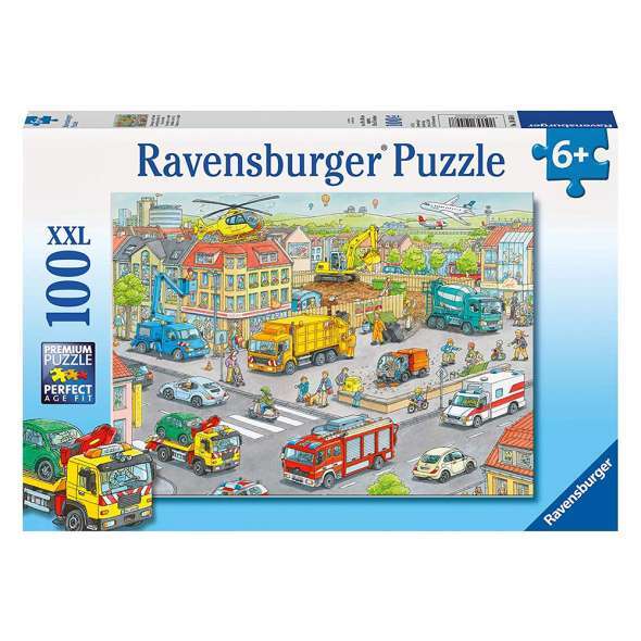 100 Piece Vehicles in the City Jigsaw Puzzle