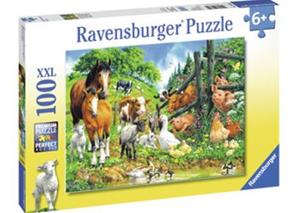 100 Piece Animal Get Together Jigsaw Puzzle