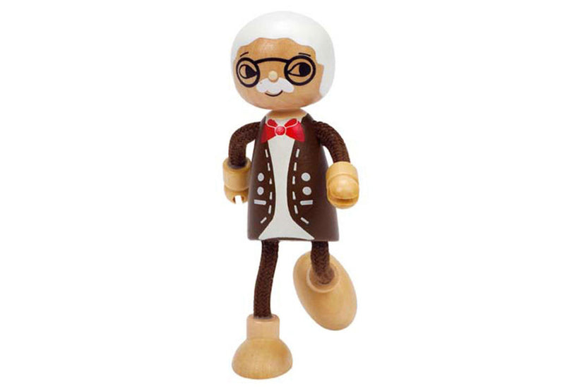 Grandfather - Modern Family Mini Wooden Doll by Hape