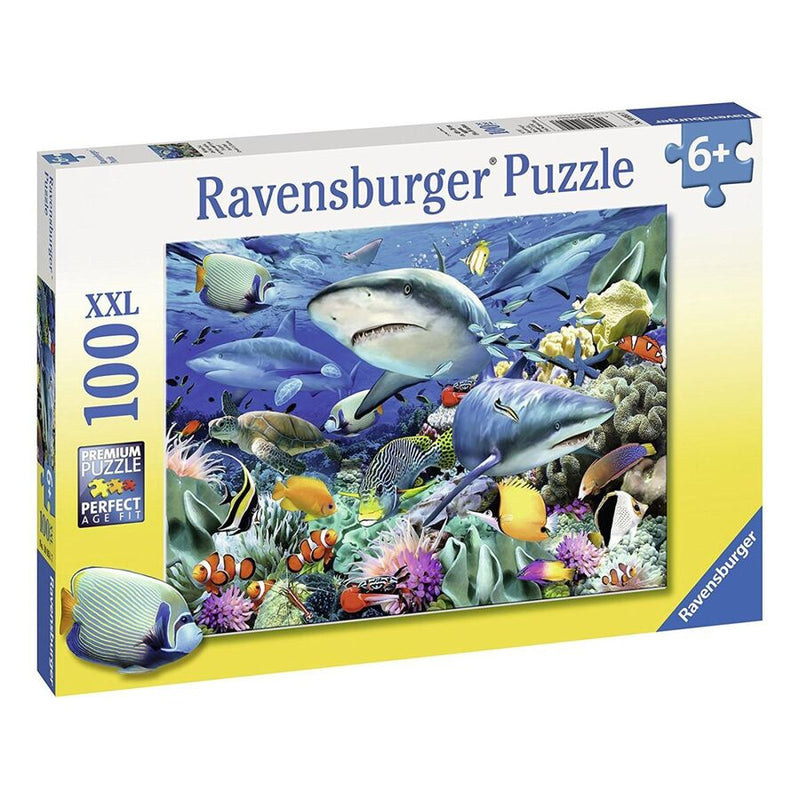 100 Piece Reef of the Sharks Jigsaw Puzzle