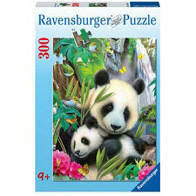 300 Piece Cuddling Lovely Pandas Jigsaw Puzzle
