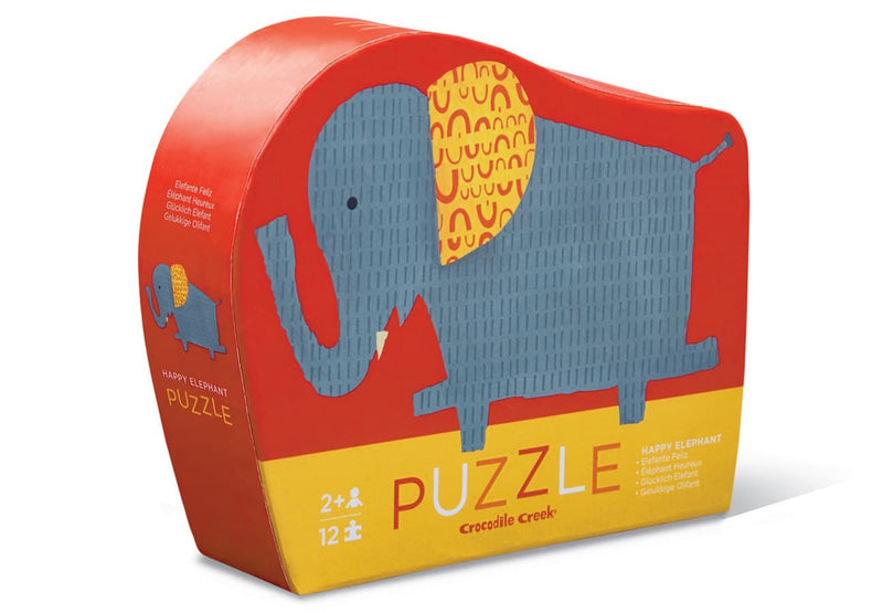 12pc Happy Elephant Mini Puzzle by Crocodile Creek