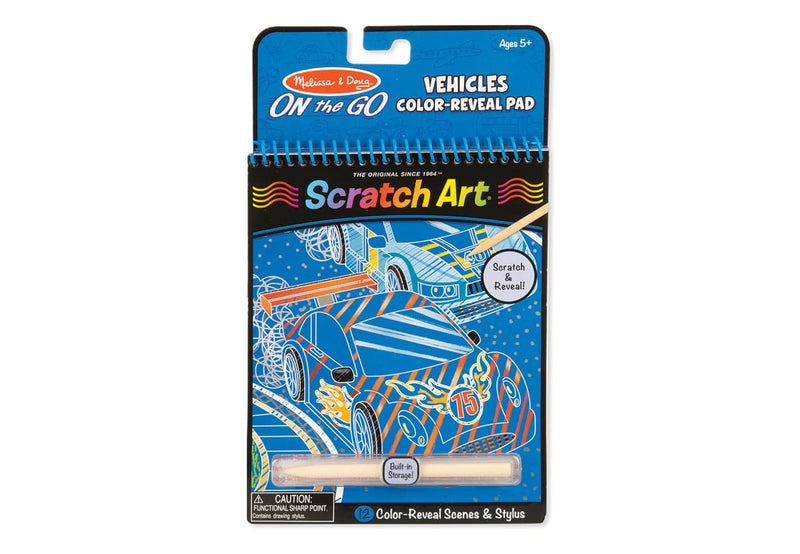 Vehicles Scratch Art - On The Go by Melissa & Doug