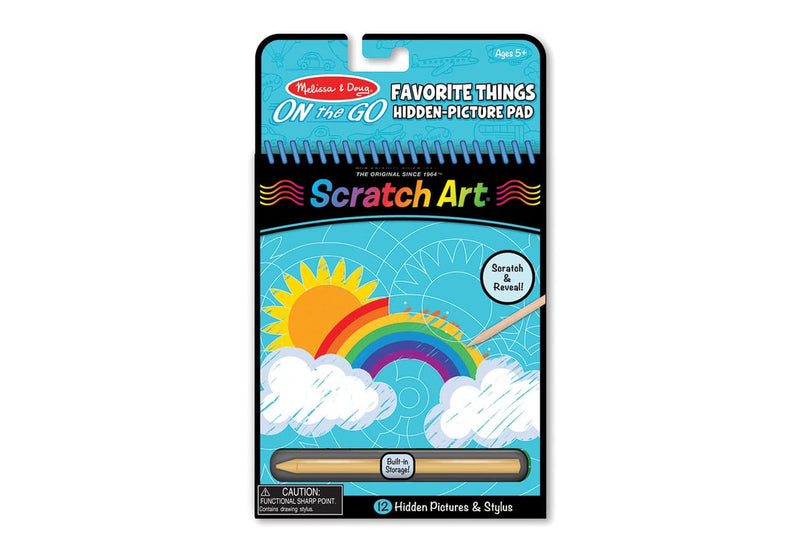 Favourites Scratch Art Hidden Picture - On The Go by Melissa & Doug