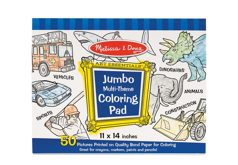 Blue Jumbo Colouring Pad of 50 by Melissa & Doug