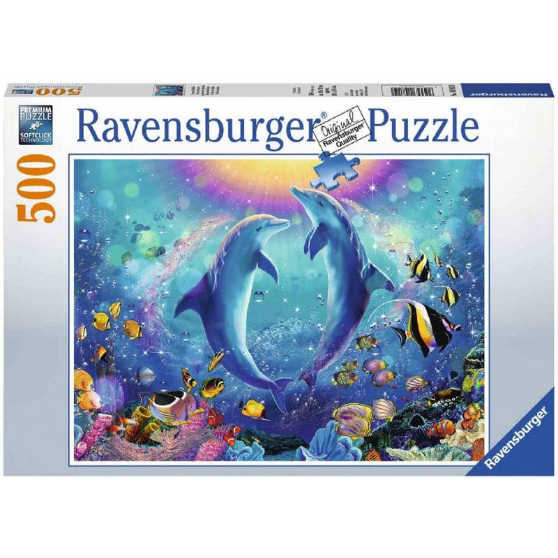 500 Piece Dancing Dolphins Jigsaw Puzzle