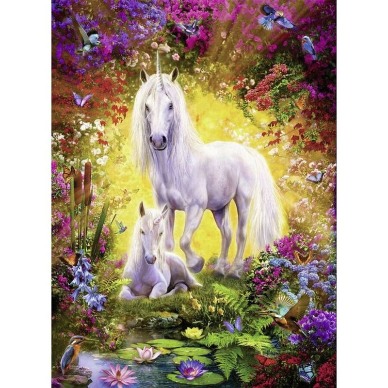 500 Piece Unicorn and Foal Jigsaw Puzzle - 14825-7