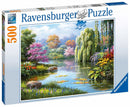 500 Piece Romantic Pond View Jigsaw Puzzle