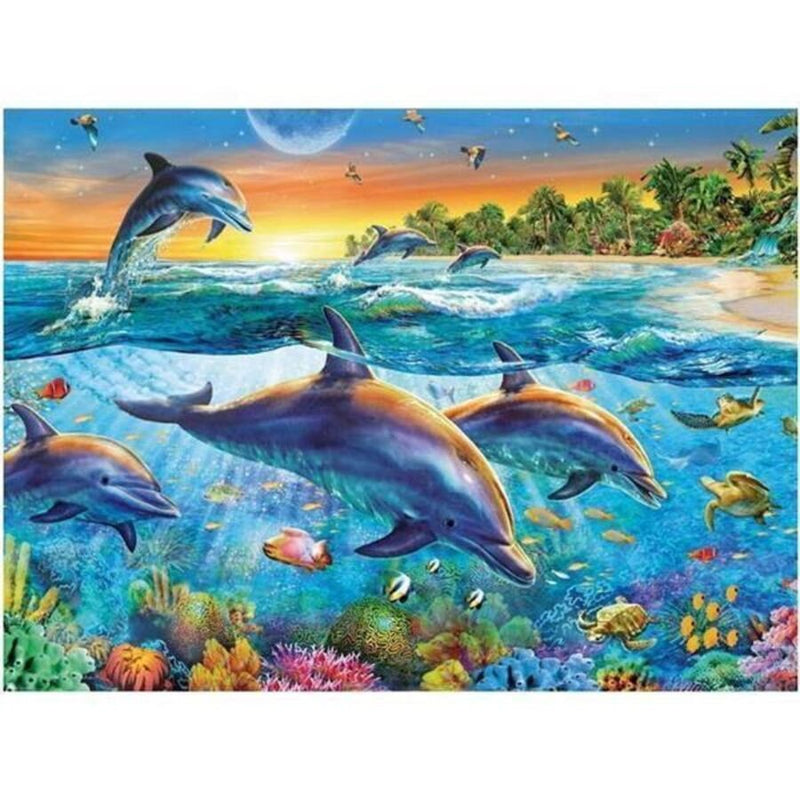 500 Piece Dolphin Cove Jigsaw Puzzle - 14210-1