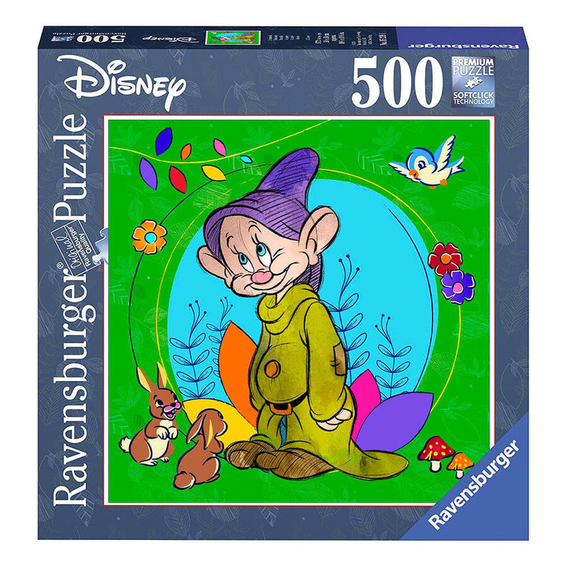 500 Piece Disney Dopey Square Jigsaw Puzzle