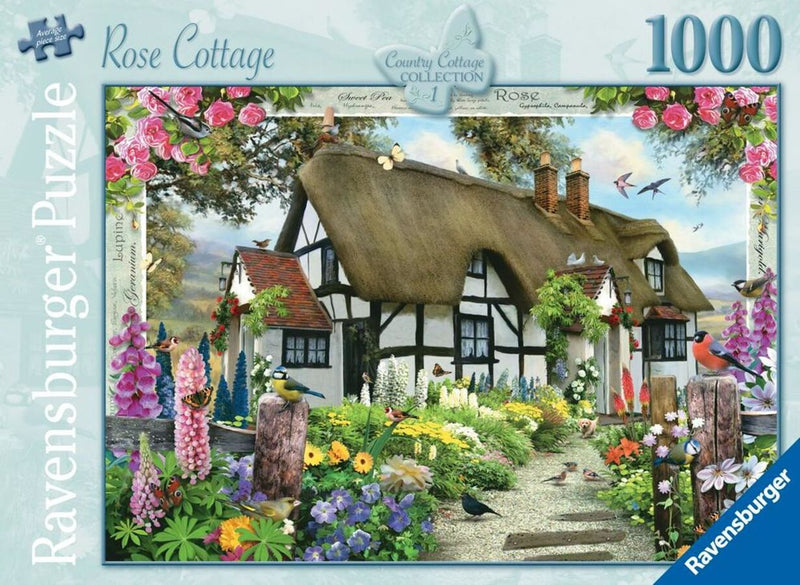 1000 Piece Rose Country Cottage 1000pc
