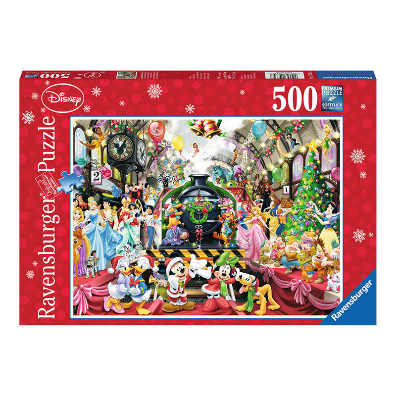 500 Piece Disney Christmas Train Jigsaw Puzzle