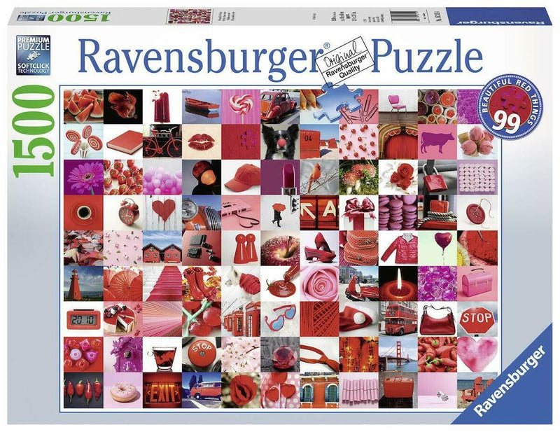 1500 Piece 99 Beautiful Red Things Jigsaw Puzzle