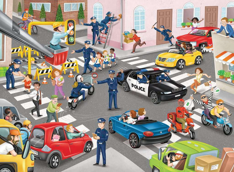 100 Piece Police on Patrol Jigsaw Puzzle