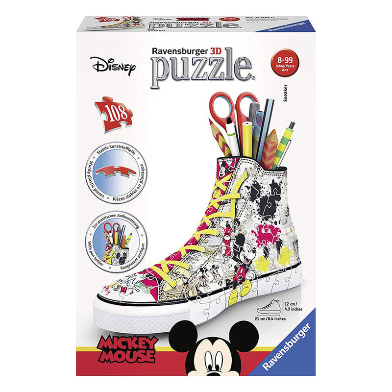 108 Piece Disney Mickey 3D Sneaker Jigsaw Puzzle